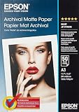 Drucker: Epson Archival Matte Papier A3 50Bl. 192g/m� StylusPro 7500/9500,StylusPhoto