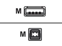 Elektronik und Foto: APC USB-Kabel 1m A - B
