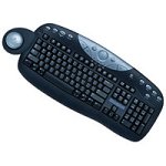 Zubeh&ouml;r: 3Dconnexion SpaceNavigator Tastatur USB 104 Tasten MS W2000 D +SpaceMouse Schwarz-silber