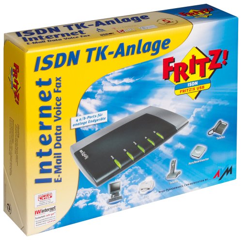 Elektronik und Foto: AVM FRITZ!X USB ISDN-Kombianlage f�r den USB-Anschluss