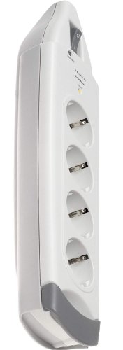 Kamerazubeh&ouml;r: Belkin 4-Fach �berspannungsschutz "SurgeMaster", Home Serie, bis zu 40.000 Euro Garantie f�r angeschlossene Ger�te, 1m