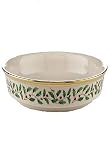 Lenox Holiday Gold Banded Ivory China 8 Pasta/Soup