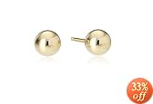 14k Yellow Gold 4mm Ball Earrings