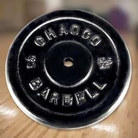 STANDARD SIZE CHIP RESISTANT BLACK PLATE, 45 LBS by CSI%2C Cannon Sports Inc.