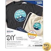 Avery Dark T-Shirt Transfers for Ink Jet Printers, 8.5 x 11 Inches, 5 Sheets (3279)