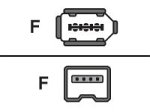 Canon CV250F Digital Video connector cable (4 pin - 6 pin)