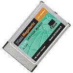 Zubehoer: 3Com Megahertz 10/100 LAN+56K Global Modem Modem PCMCIA TypII 56 Kbps LAN 100Mbps EU