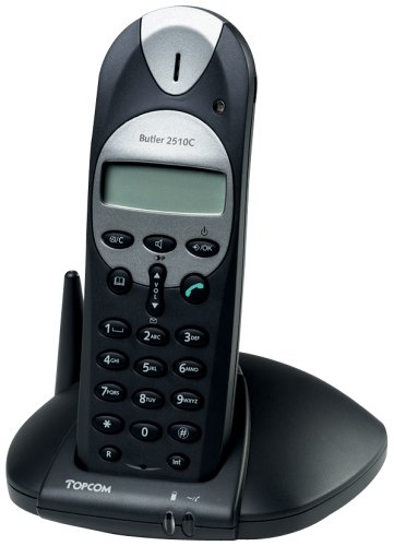 TV Geraete: Topcom Butler 2510 DECT, GAP, CLIP-Telefon mit Freisprechen, LCD-Display