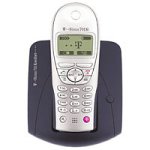 TV Geraete: Telekom T-Sinus 711 Komfort Schnurloses analog Telefon schwarzblau, silber