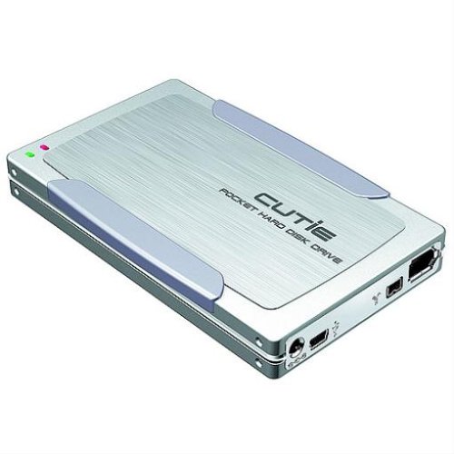 Festplatten: Sarotech Cutie DX externes FireWire/USB2.0 Leergeh�use - (126.8 x75 x 17 mm) HD max. 9,5mm, Tasche, Kabel