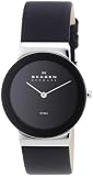 Skagen Mens Black Face Mesh Watch #358LSSB