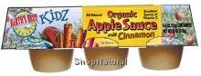 Apple Sauce Cups w/Cinnamon, Organic, 6/4 oz.