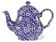 Queen's China Blue Calico 40-Ounce Teapot