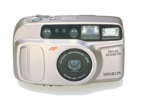 MP3 Player: Minolta RIVA 70 ZOOM DATE Sucherkamera 135 mm Kamera silber
