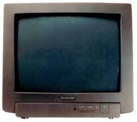 Festplatten: Sharp 37 GT-25 S 4:3 Format 50 Hertz Fernseher grau