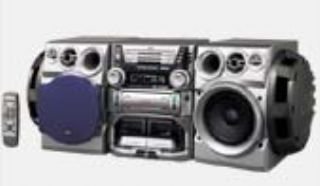Telekommunikation: JVC MX-J 750 R Monoblock-Hifi mit Lautsprecherpaar Kompaktanlage silber