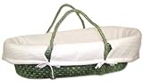 White Waffle Fabric Moses Basket
