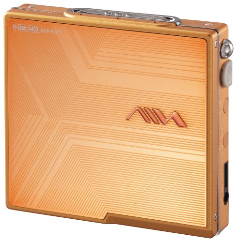 Elektronik und Foto: Aiwa AM-NX1 tragbarer MiniDisc-Rekorder orange