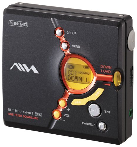 Elektronik und Foto: Aiwa AM-NX9 tragbarer MiniDisc-Rekorder schwarz