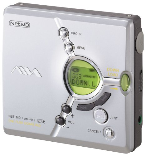 Elektronik und Foto: Aiwa AM-NX9 tragbarer MiniDisc-Rekorder silber