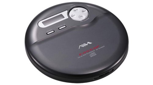 Elektronik und Foto: Aiwa XP-EV500N Slim-Line tragbarer CD-Player schwarz