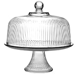 Anchor Hocking Monaco Cake Set with Ribbed Dome