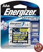 Energizer L91BP-8 Lithium AA Photo Battery (8-Pack)