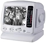 Spectra 52-BWR-W 5" Portable B&W Television w/ AM/FM Radio