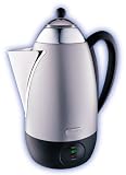 DeLonghi DP12 Retro Stainless Steel 12-Cup Electric Percolator