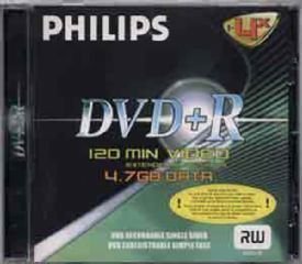 Projektoren: Philips DVD+R 5er Jewelcase, 4,7 GB, 4x Speed DVD-Rohlinge