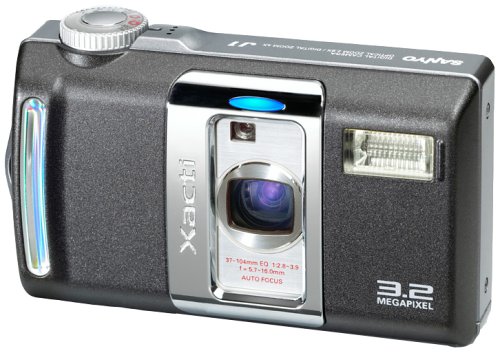 Sanyo XACTI VPC-J1EXBK Digitalkamera (3,2 Megapixel) in schwarz