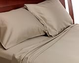 Sealy Best Fit 300-Thread-Count Cotton Sateen Queen Sheet Set, Cappuccino