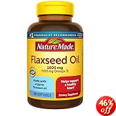 Nature Made Flaxseed Oil, 1,000 mg (100 Softgels) by Nature Made
