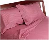 Wamsutta 100% Cotton Luxury Gingham Flannel Standard Pillowcase Pair, Brick