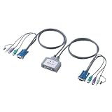 SANWA SUPPLY SW-KVM2CPA オーディオ対応CPU自動切替器(2:1)