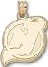 New Jersey Devils "NJ Logo" 5/8" Pendant - 14KT Gold Jewelry