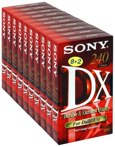 Festplatten: Sony 8XE240DX VHS-Kassette (240min) 8 + 2er Pack