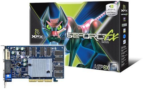 Computerzubeh&ouml;r: XFX NVidia GeForce FX5200 256MB DDR 8X AGP Grafikkarte (Retail)