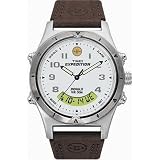 Mens Timex Combo Brown LeatherExpedition Watch