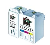 Rhinoteks Epson T040120/T041020-Compatible Black and Color Ink Cartridge Twin Pack
