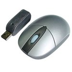 Elektronik und Foto: A-Four Tech RF-1515 Maus schnurlos 3 Tasten 520dpi + Tastenrad silber-schwarz
