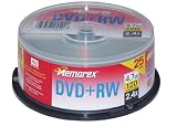 Memorex 4.7GB 2.4x DVD+RW (25 Pack Spindle)