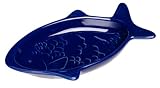 Chantal Mini Fish Condiment Plate, Blue