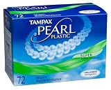 Tampax Pearl Tampons Super Absorbency, Unscented, 72-Count
