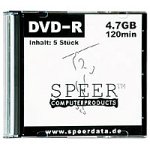 Festplatten: Speer Data DVD-R 5Pack Rohling 4700 MB Slimcase