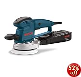 Bosch 3727DEVS 3.3 Amp 6-Inch Hook and Loop Random Orbit Variable Speed Sander/Polisher with Dust Canister