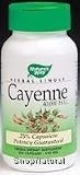 Cayenne Pepper, Extra Hot, 100,000 H.U. Caps, 100 ct.