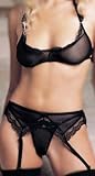 Garter Belt, G-String and Halter Top 3 Pc. Set - by Leg Avenue