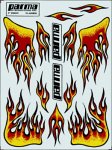 Elektronik und Foto: Aufkleber Flammen 10604