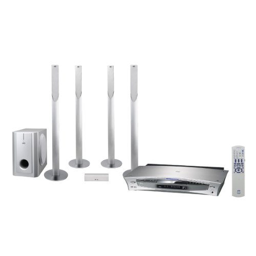 Telekommunikation: JVC TH-A85 Monoblock-Hifi mit Lautsprechersystem (3 Boxen und mehr) Kompaktanlage silber